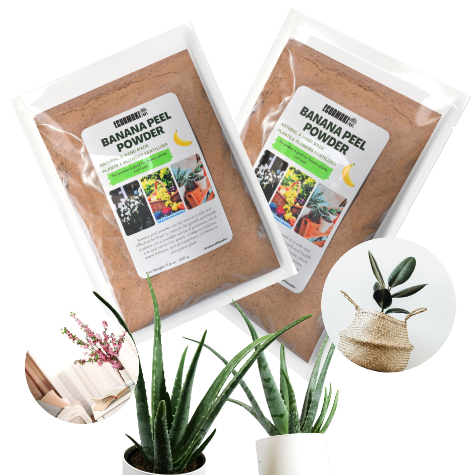 Fertilizante en polvo de cáscara de plátano (500 g)