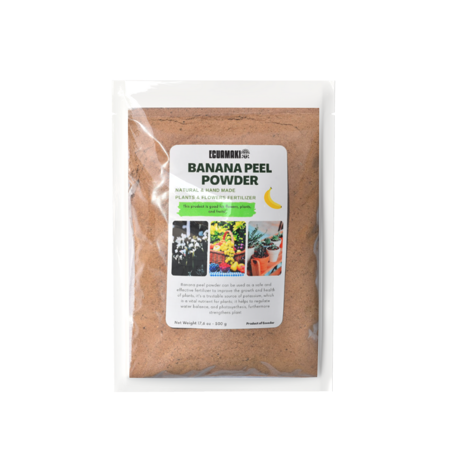 Fertilizante en polvo de cáscara de plátano (500 g)