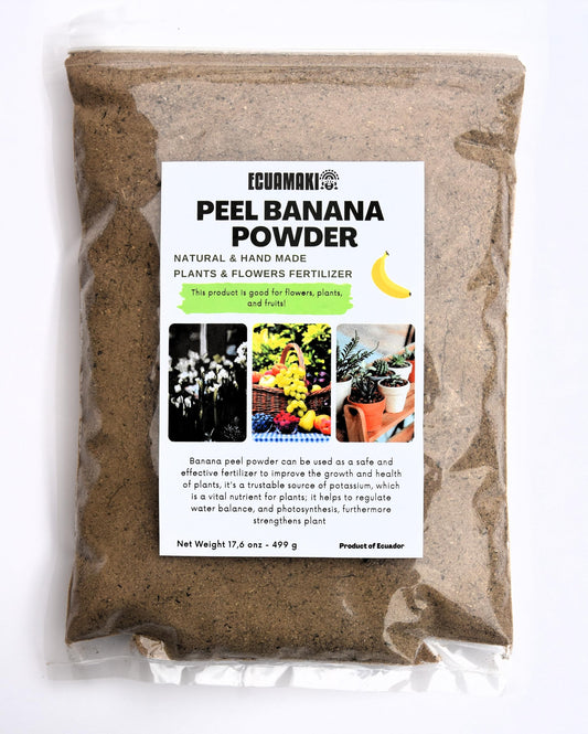 Fertilizante en polvo de cáscara de plátano (500 g)