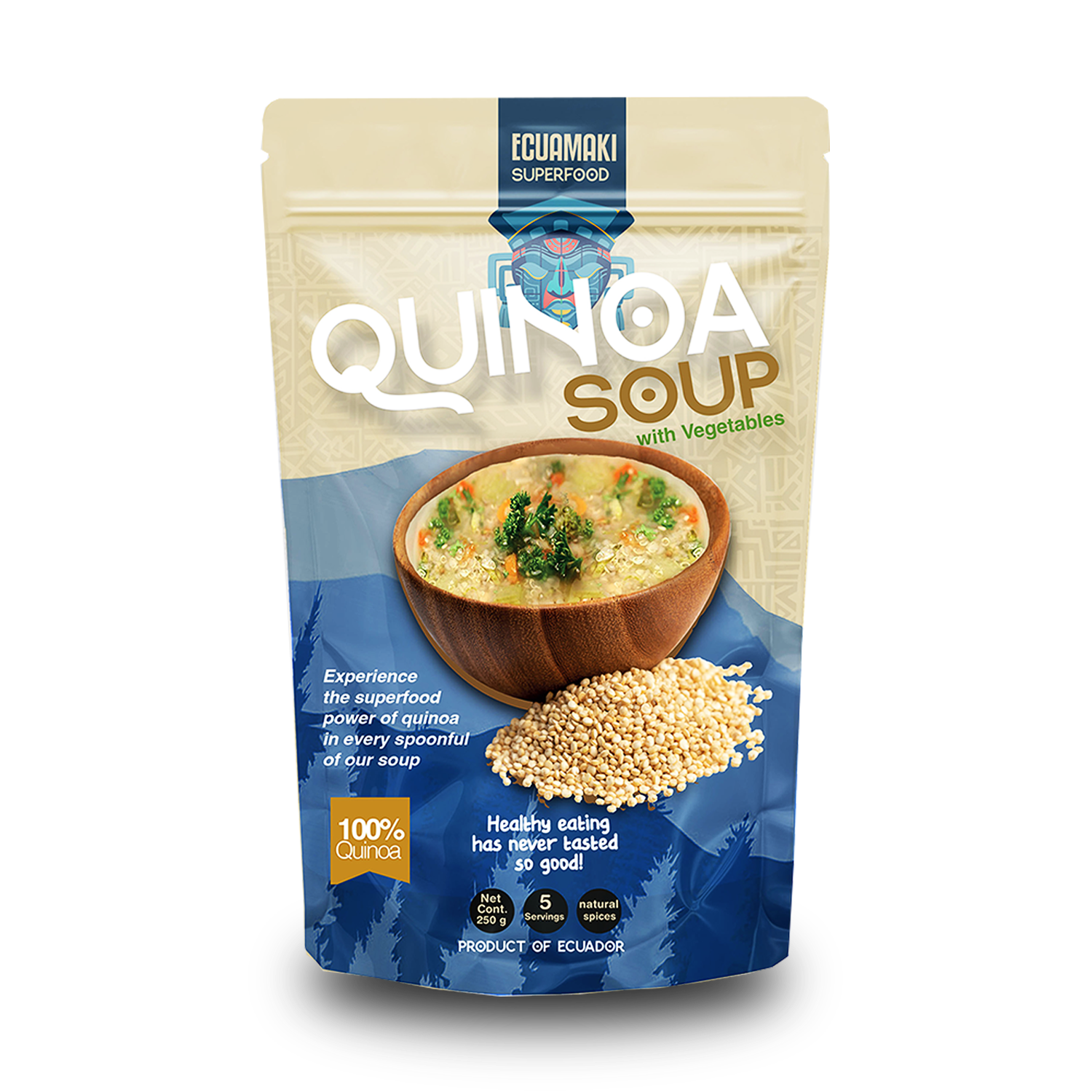 Mezcla de sopa de quinoa con verduras