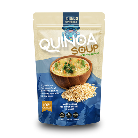 Mezcla de sopa de quinoa con verduras